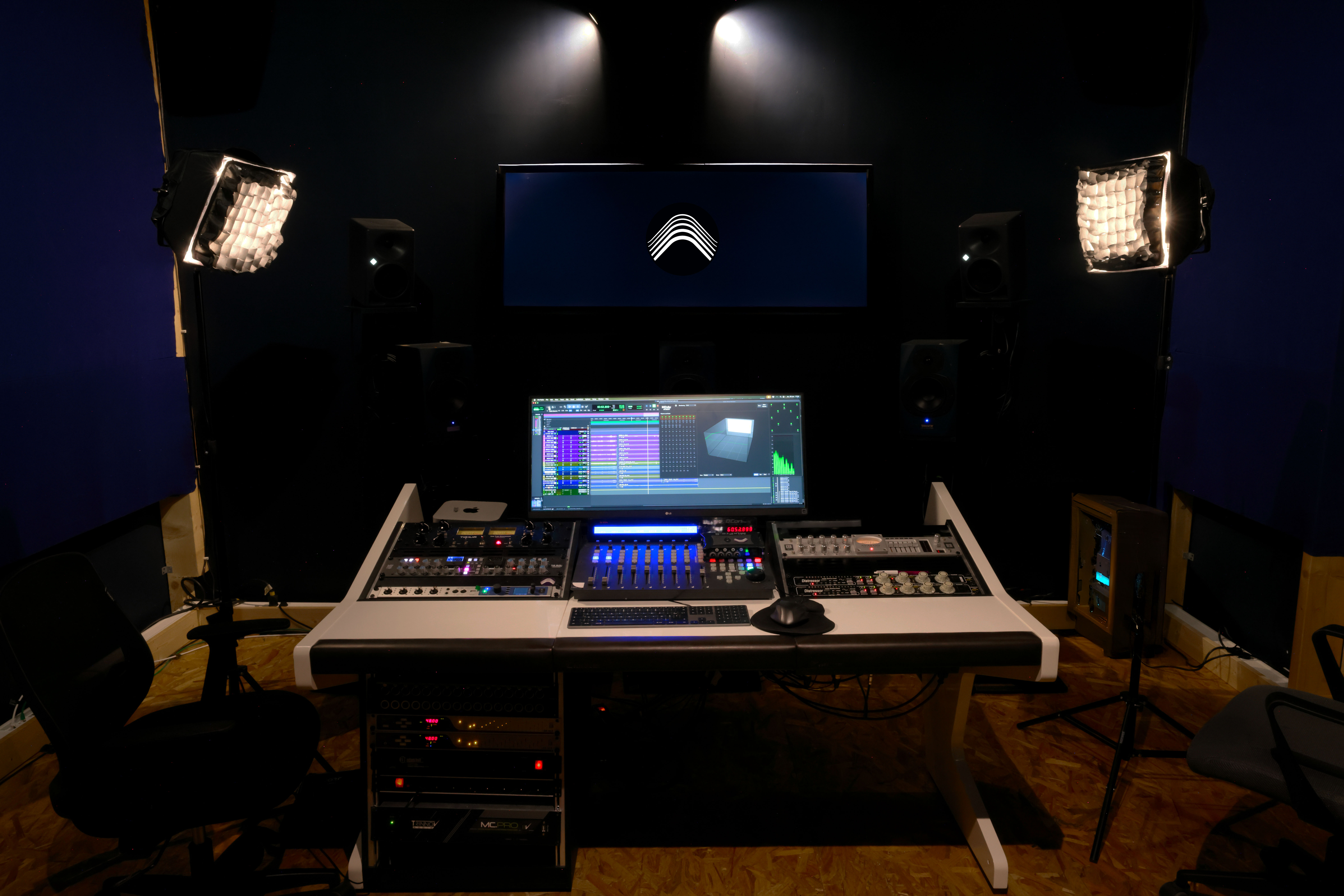Studio B du Studio Labut et ses outil de mixage